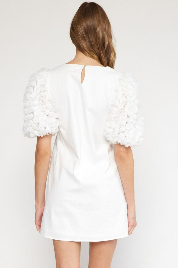 3D Statement Sleeve Dress