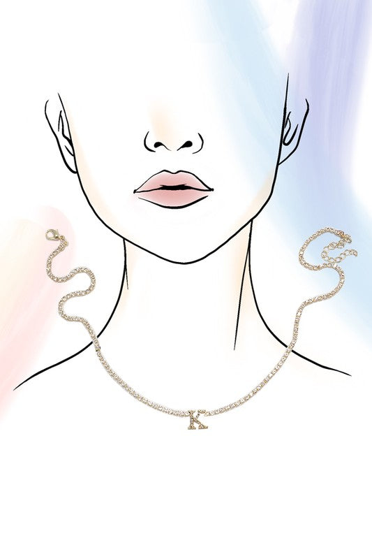 Diamond Initial Necklace