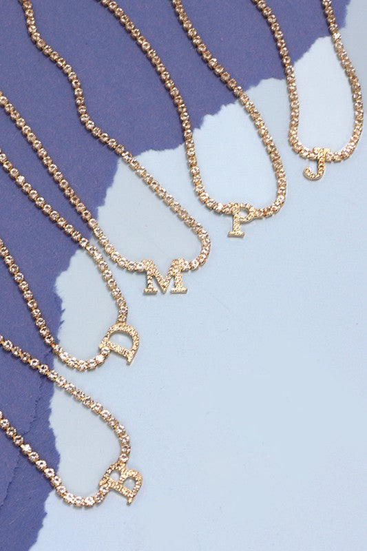 Diamond Initial Necklace