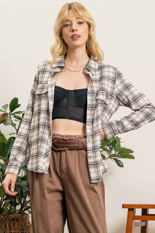Lightweight Flannel Button Up