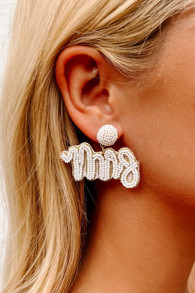 Mrs. Beaded Earrings