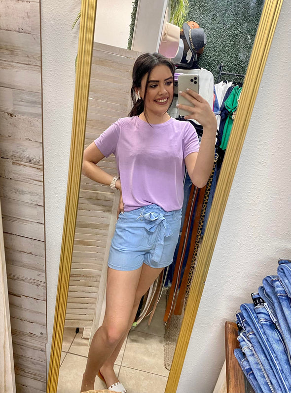 Paperbag Tencel Kancan Shorts