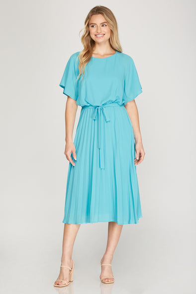 Into the Blue Midi Dress