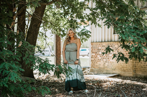 Living on a Beach Tie Dye Maxi