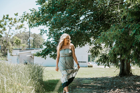 Living on a Beach Tie Dye Maxi