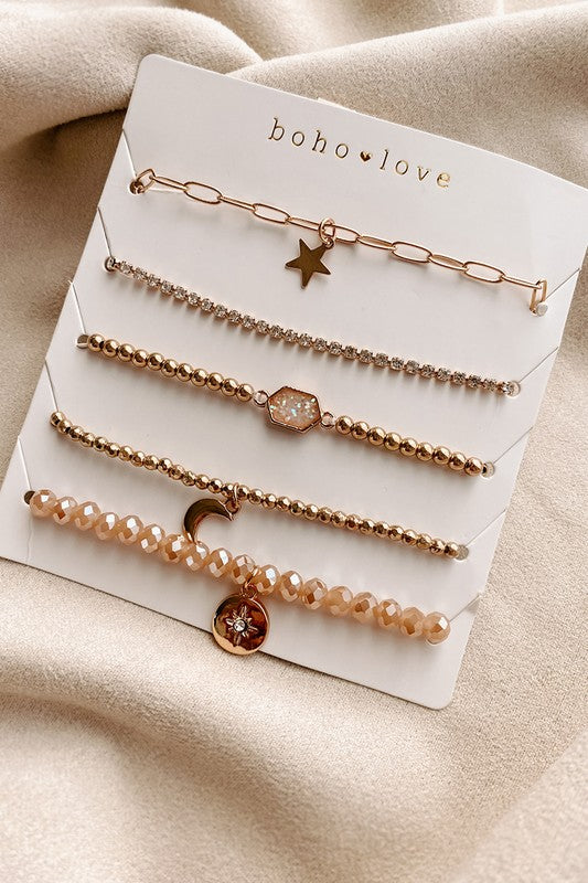 5 Piece Bracelet Stack