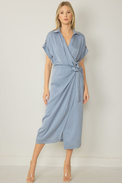 Proud Moment Wrap Midi Dress