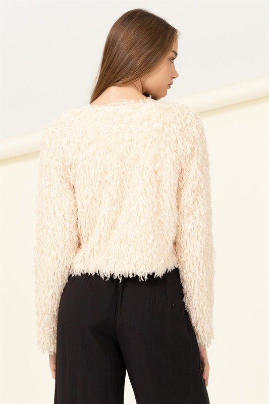 Essential Beauty Cropped Fur Jacket