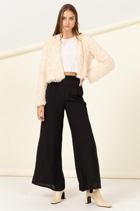 Essential Beauty Cropped Fur Jacket