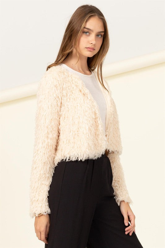 Essential Beauty Cropped Fur Jacket