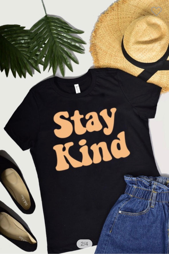 Stay Kind Graphic Tee X @thetrendygalblog