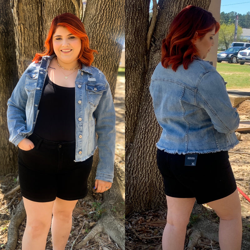 Let's Unwind Black Denim Shorts