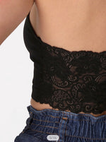 OS Halter Lace Crop