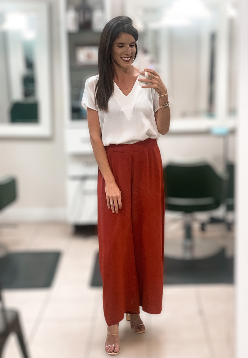 On The Run Wide Leg Pants