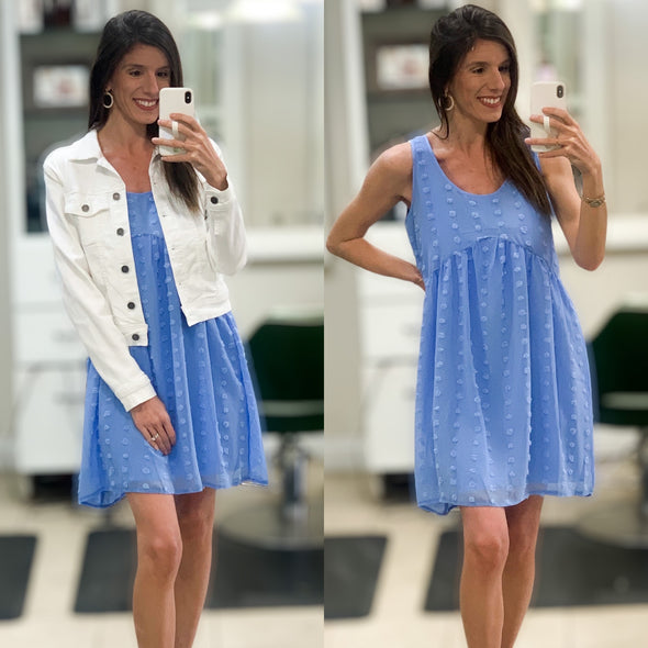 Swiss Dot Babydoll Dress