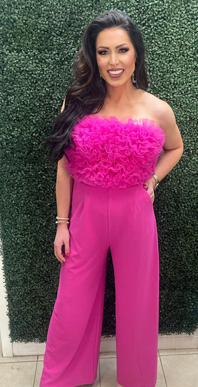 Pretty on Point Hot Pink Jumpsuit