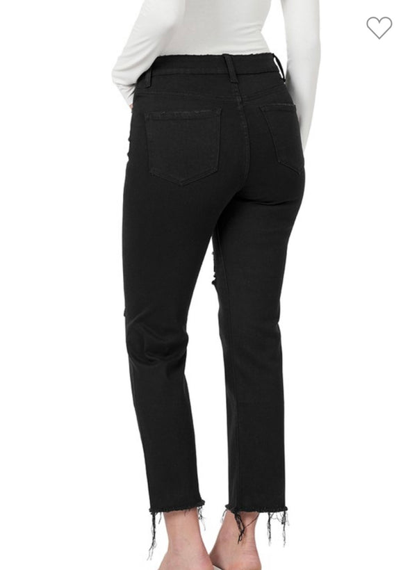 Mallory’s Famous Black Denim Mom Jeans