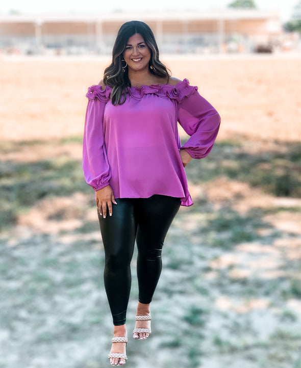 Faux Black Leather Leggings