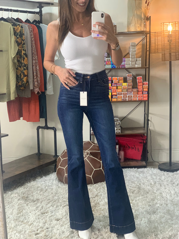Judy Blue Hi Rise Trouser Flares
