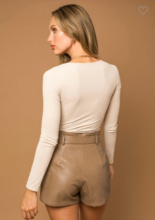 Long Sleeve SquareNeck Bodysuit