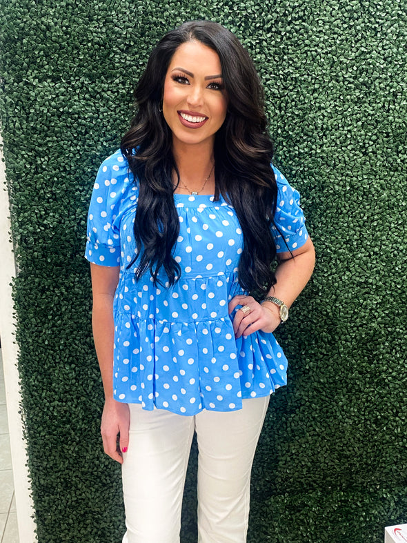 Wouldn't Miss It Polka Dot Blouse