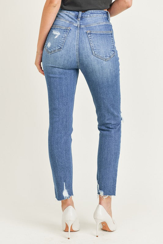Risen Relaxed Fit Skinny Jeans Thumb Print Boutique