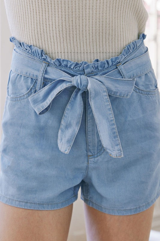 Paperbag Tencel Kancan Shorts
