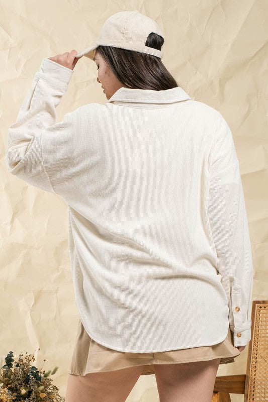Lightweight Corduroy Shacket