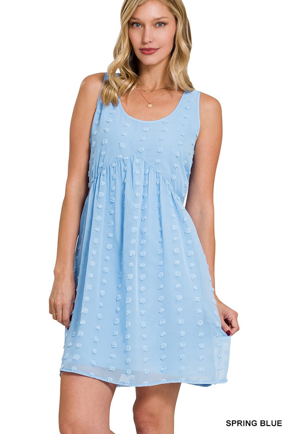 Swiss Dot Babydoll Dress