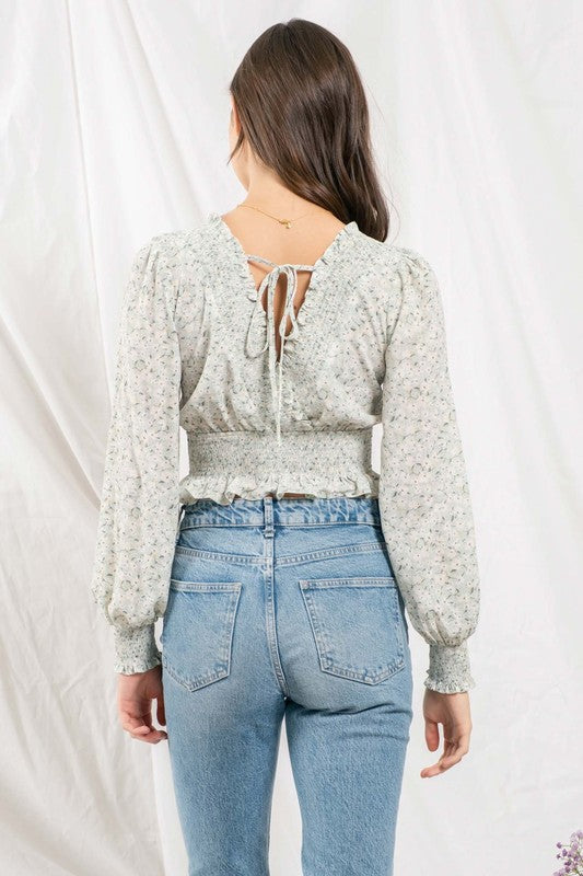 Make it LookEasy Floral Smocked Top